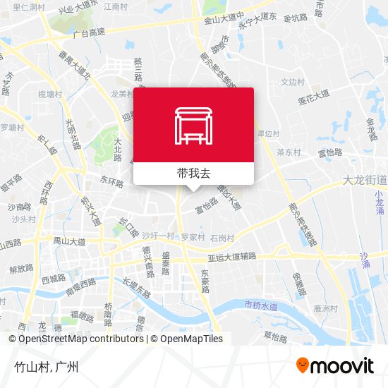 竹山村地图