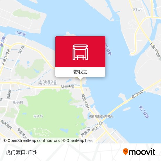 虎门渡口地图
