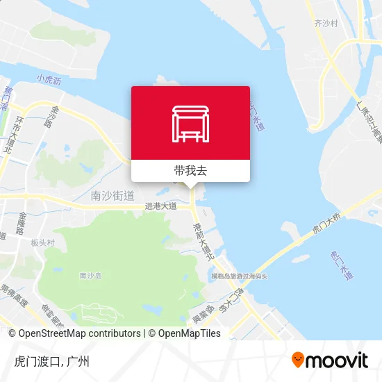 虎门渡口地图