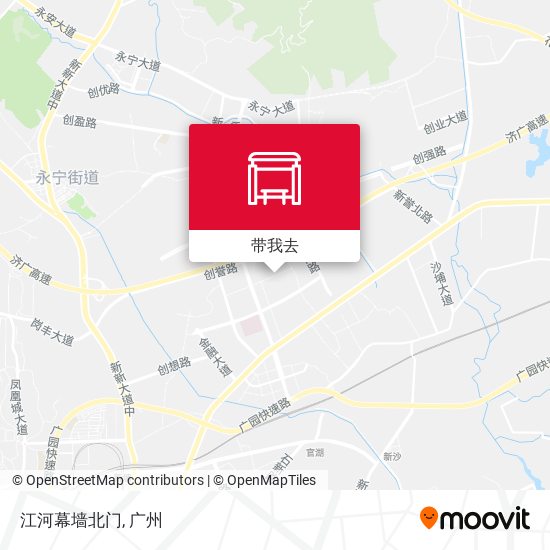 江河幕墙北门地图