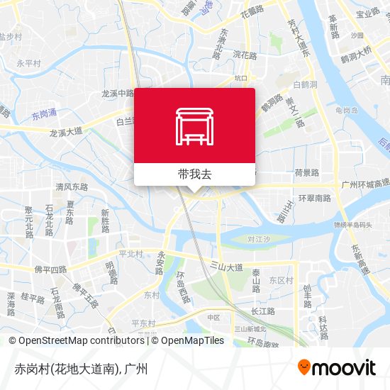 赤岗村(花地大道南)地图