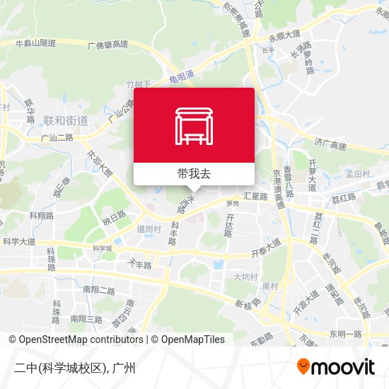 二中(科学城校区)地图