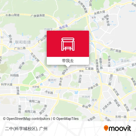 二中(科学城校区)地图