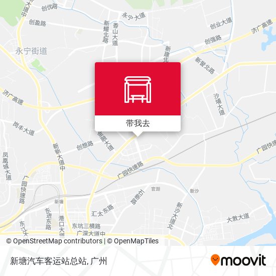 新塘汽车客运站总站地图