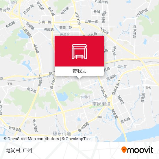 笔岗村地图