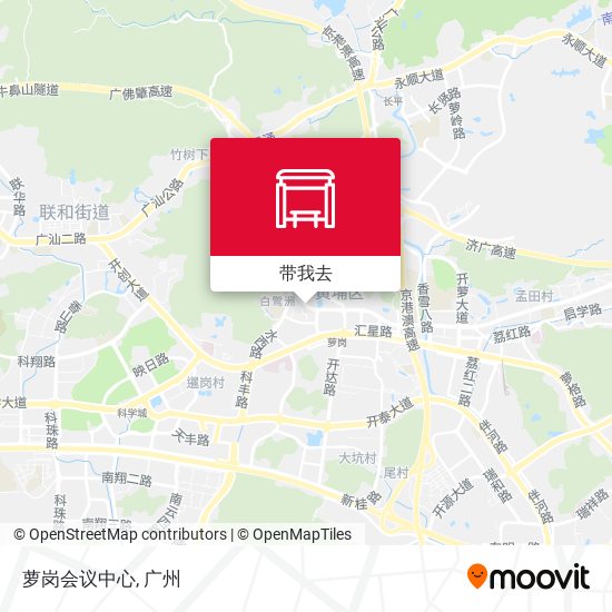 萝岗会议中心地图