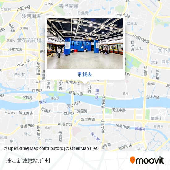 珠江新城总站地图