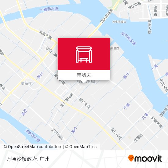 万顷沙镇政府地图