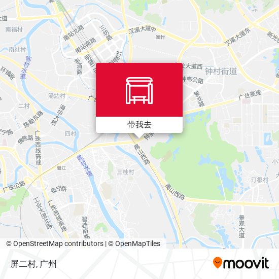屏二村地图