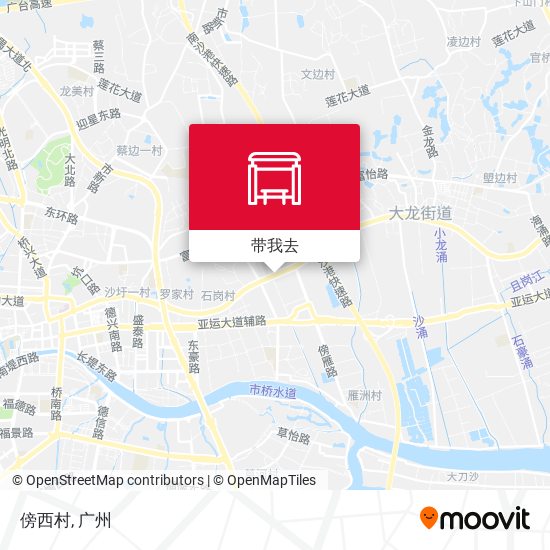 傍西村地图