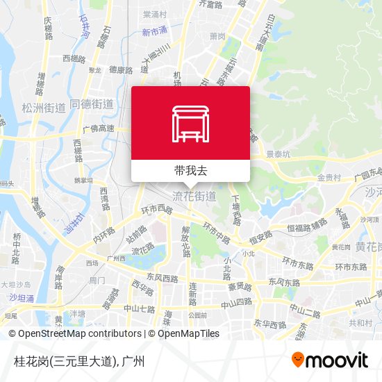 桂花岗(三元里大道)地图