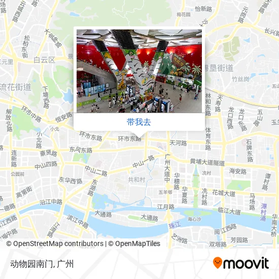 动物园南门地图