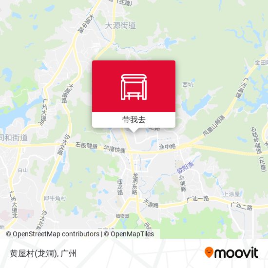 黄屋村(龙洞)地图