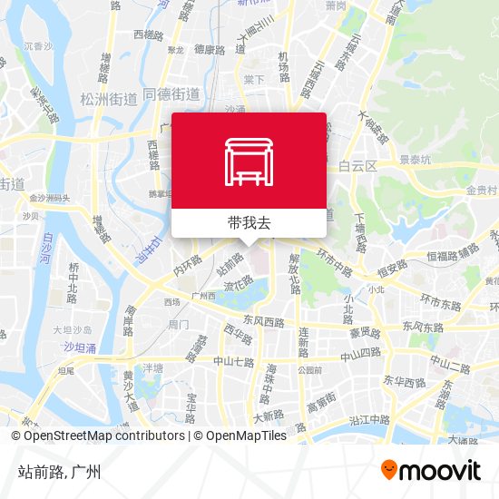 站前路地图