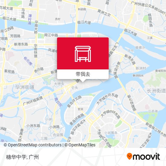 穗华中学地图