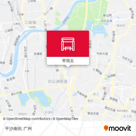 平沙南街地图