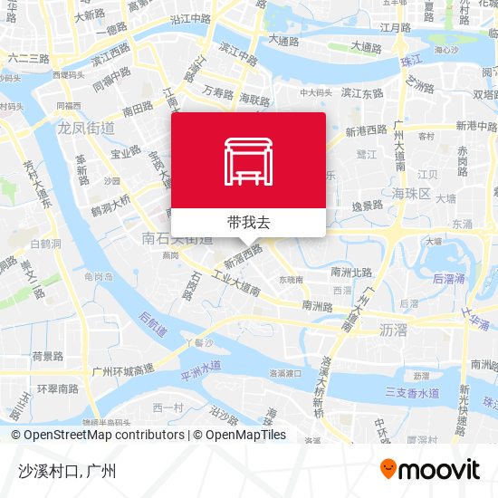 沙溪村口地图