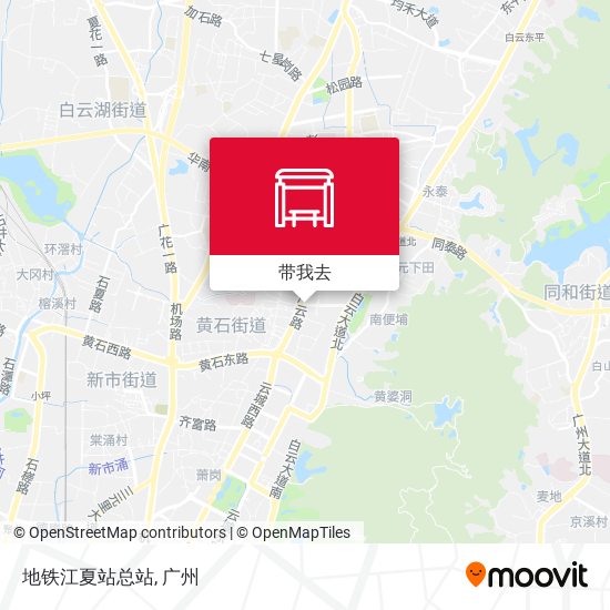 地铁江夏站总站地图