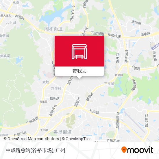 中成路总站(谷裕市场)地图
