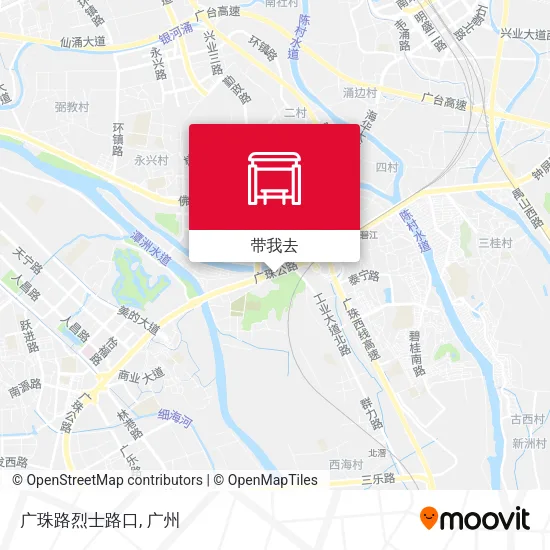 广珠路烈士路口地图