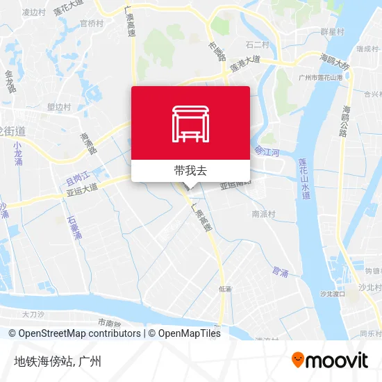 地铁海傍站地图