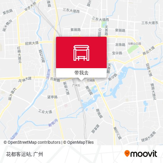 花都客运站地图