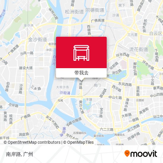 南岸路地图