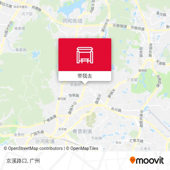 京溪路口地图