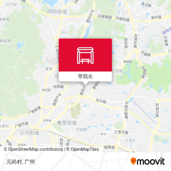 元岗村地图