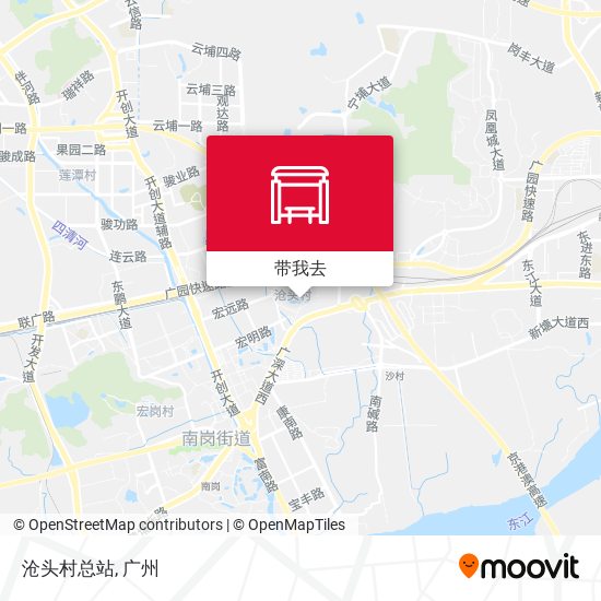 沧头村总站地图