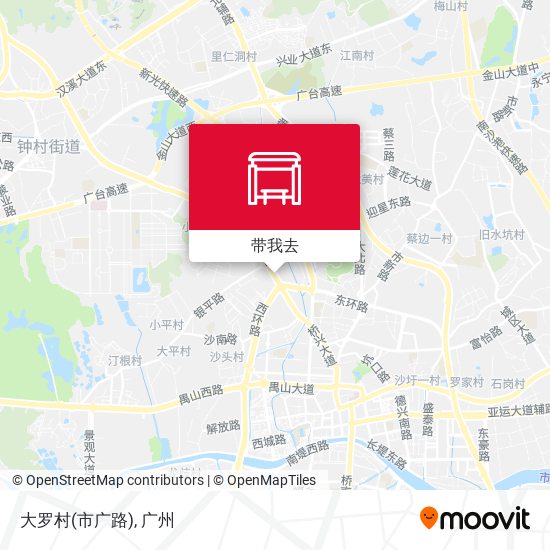 大罗村(市广路)地图