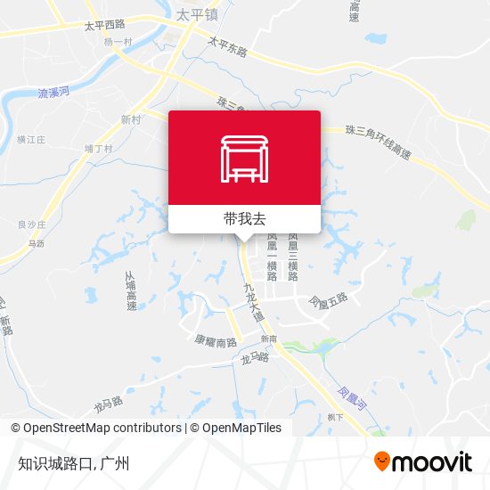 知识城路口地图