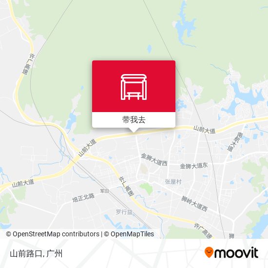 山前路口地图