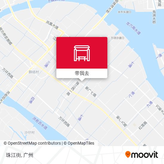 珠江街地图