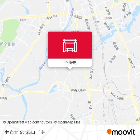 井岗大道北街口地图