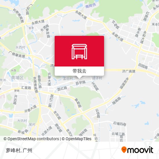 萝峰村地图