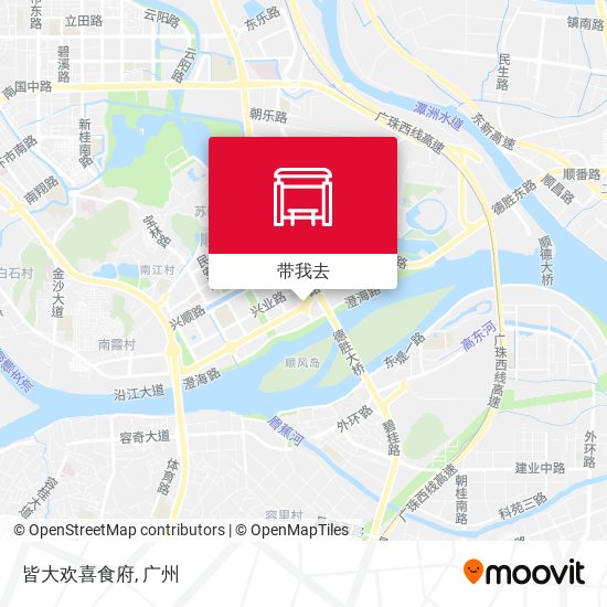 皆大欢喜食府地图