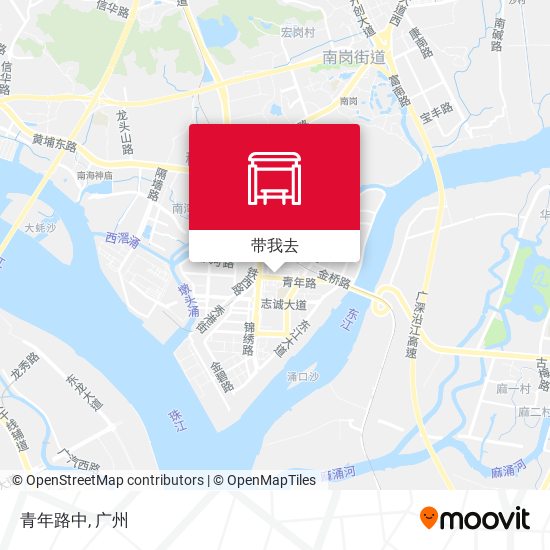 青年路中地图