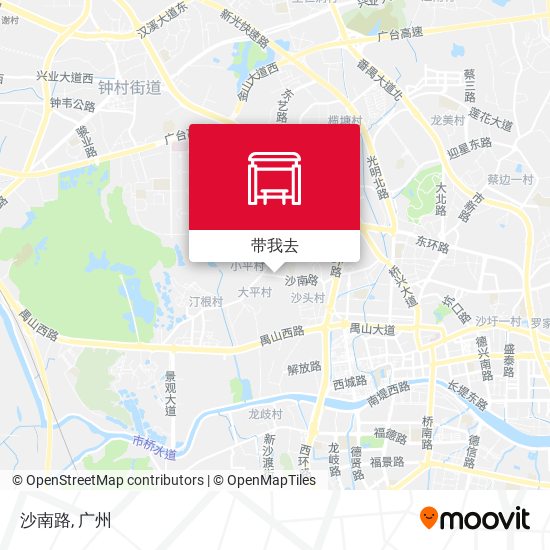 沙南路地图