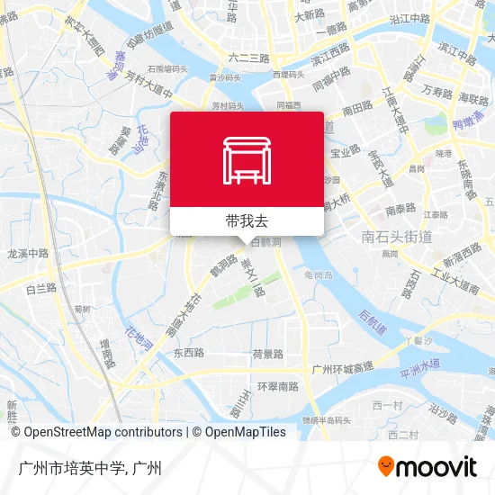 广州市培英中学地图