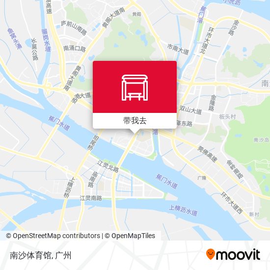 南沙体育馆地图