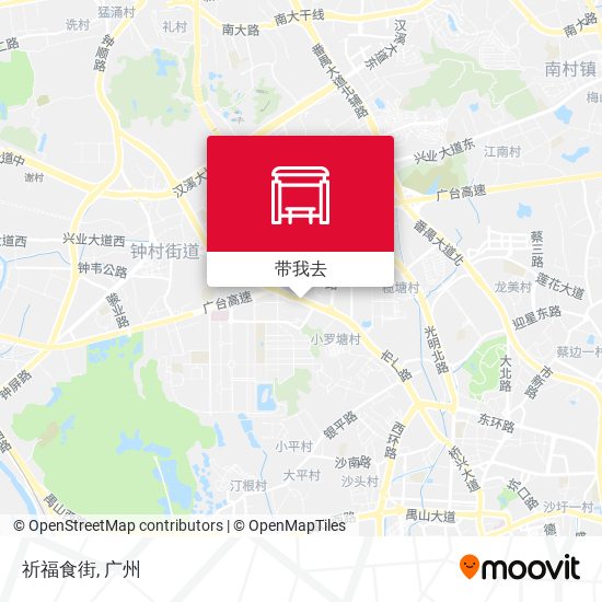 祈福食街地图