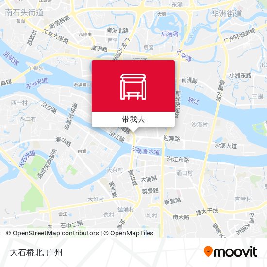 大石桥北地图