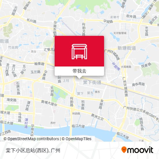 棠下小区总站(西区)地图