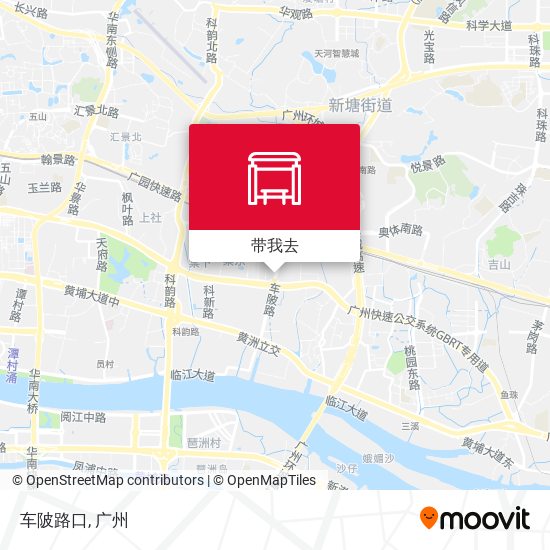 车陂路口地图