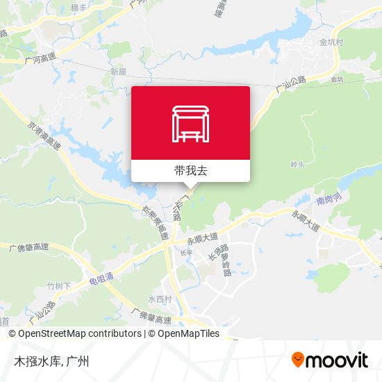 木摾水库地图