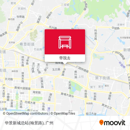 华景新城总站(翰景路)地图