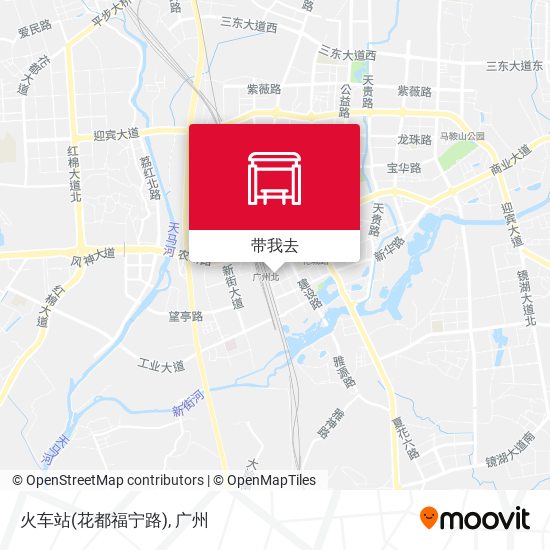火车站(花都福宁路)地图