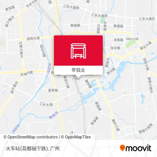 火车站(花都福宁路)地图