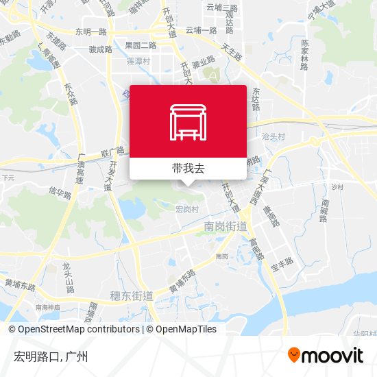 宏明路口地图
